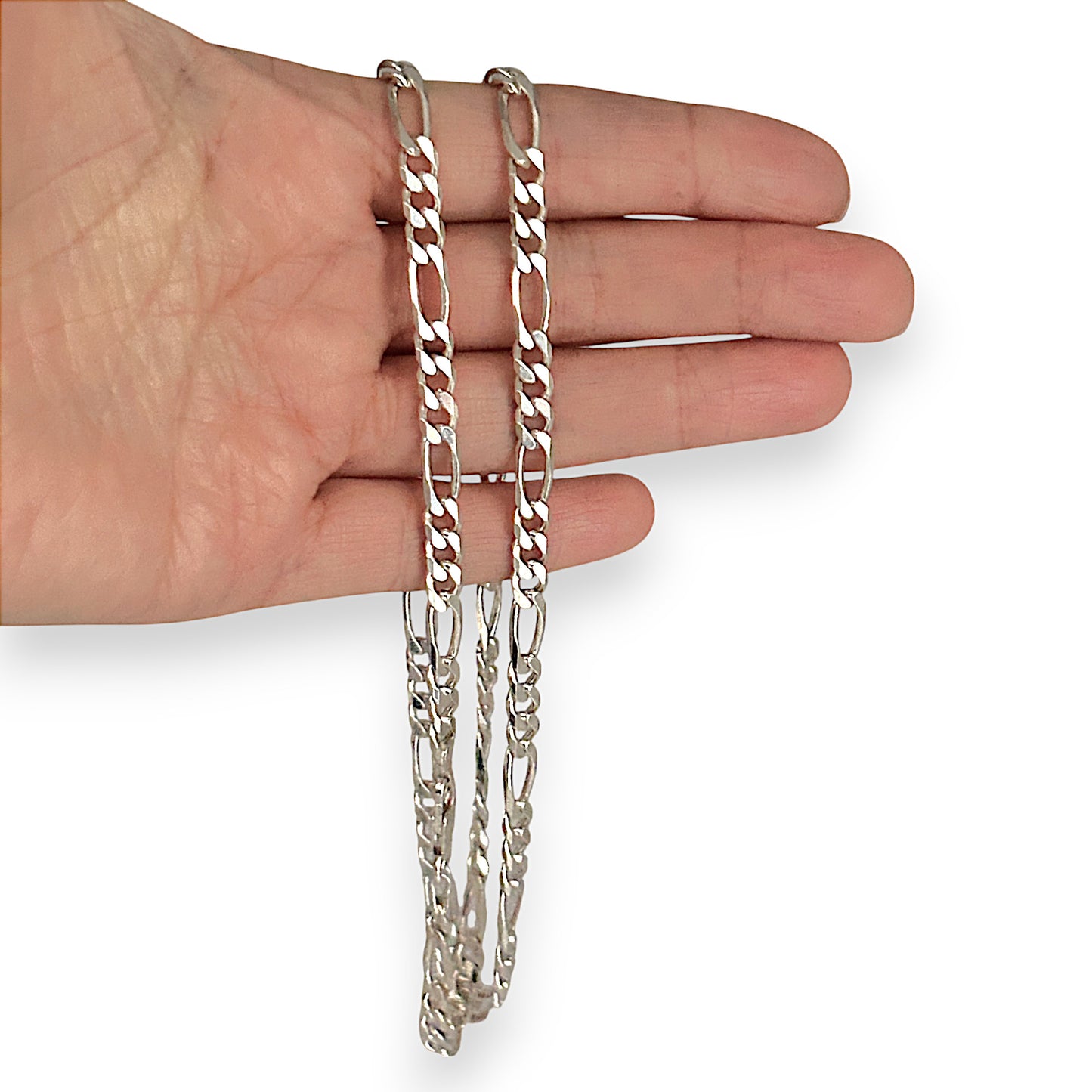 SILVER DEAL | NZ Sterling Silver 3-1 Figaro Chain Length 60cm