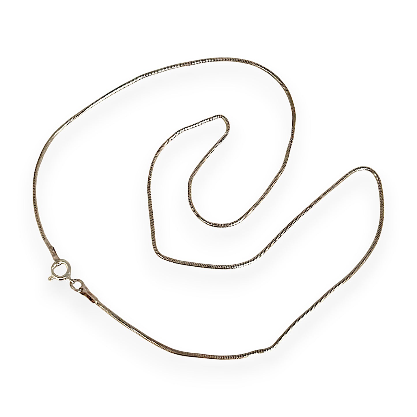SILVER DEAL | Sterling Silver Round Snake Chain Length 45cm