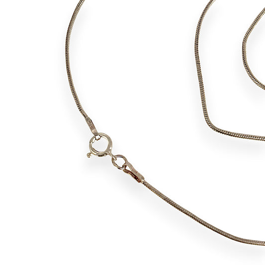 SILVER DEAL | Sterling Silver Round Snake Chain Length 45cm