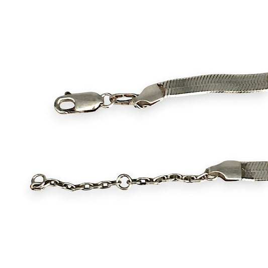 SILVER DEAL | Sterling Silver Snake Chain Length 40cm - 45cm