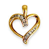 GOLD DEAL | 9ct (9K) Gold iLOVE Open Heart CZ Pendant