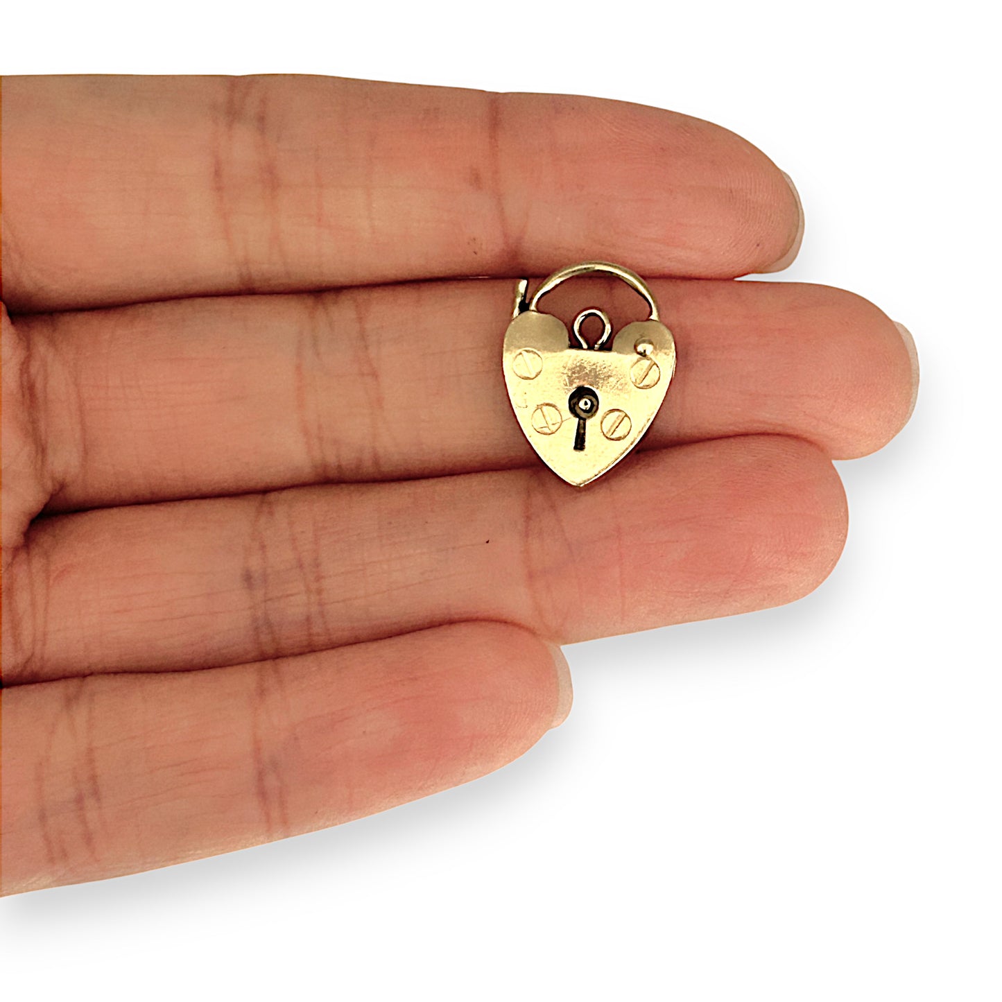 GOLD DEAL | 9K Gold Vintage Heart Padlock
