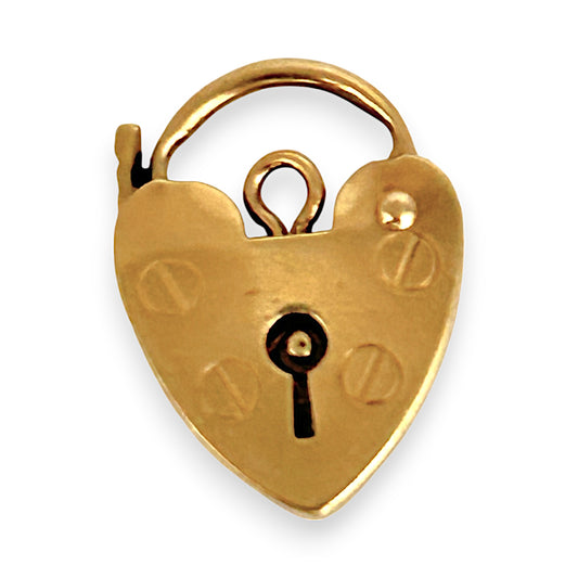 GOLD DEAL | 9K Gold Vintage Heart Padlock