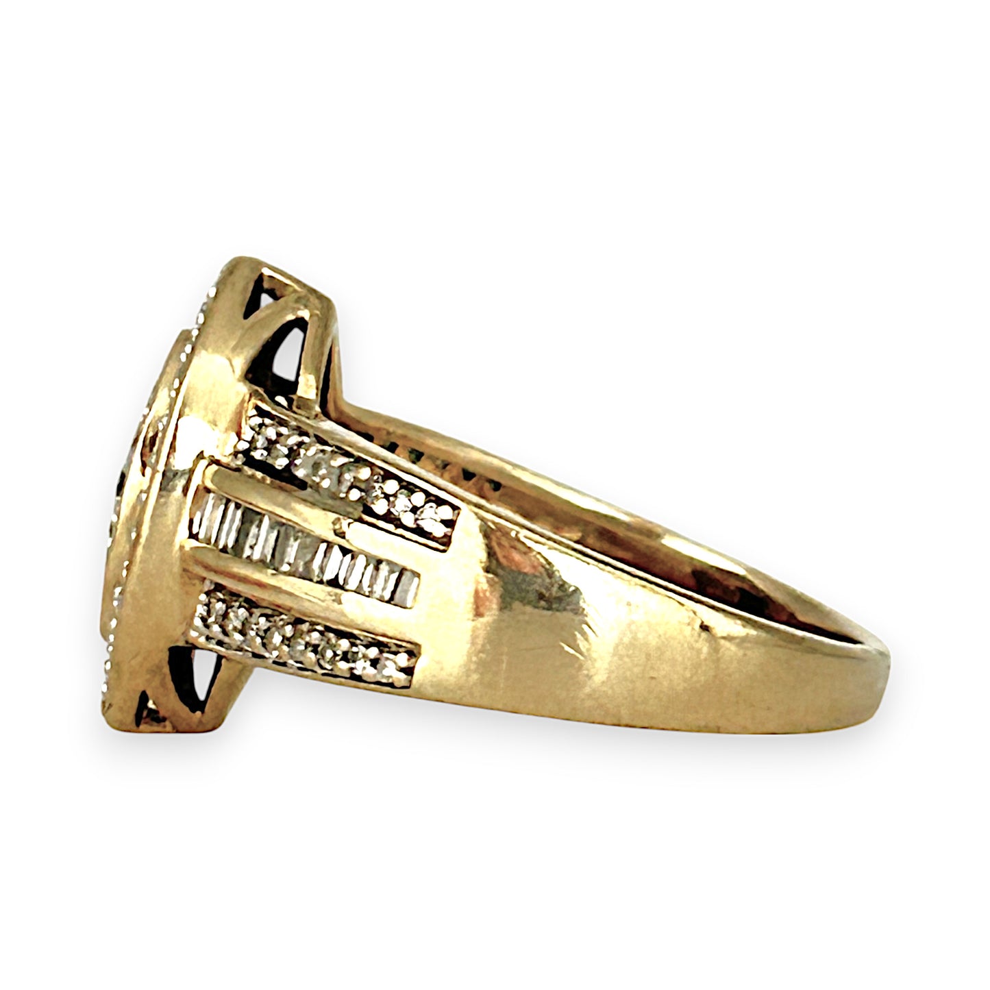 GOLD DEAL | FLASH SALE 9ct (9K) Gold Marquise Diamond Ring TDW 0.50ct Valuation $1,950