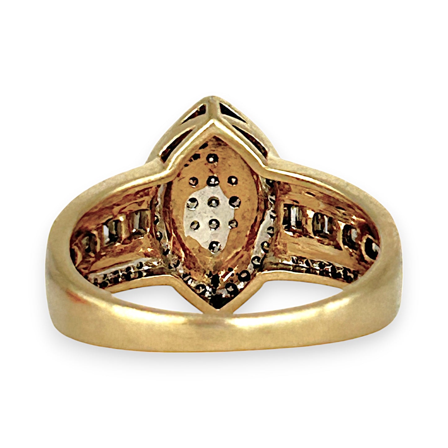 GOLD DEAL | FLASH SALE 9ct (9K) Gold Marquise Diamond Ring TDW 0.50ct Valuation $1,950