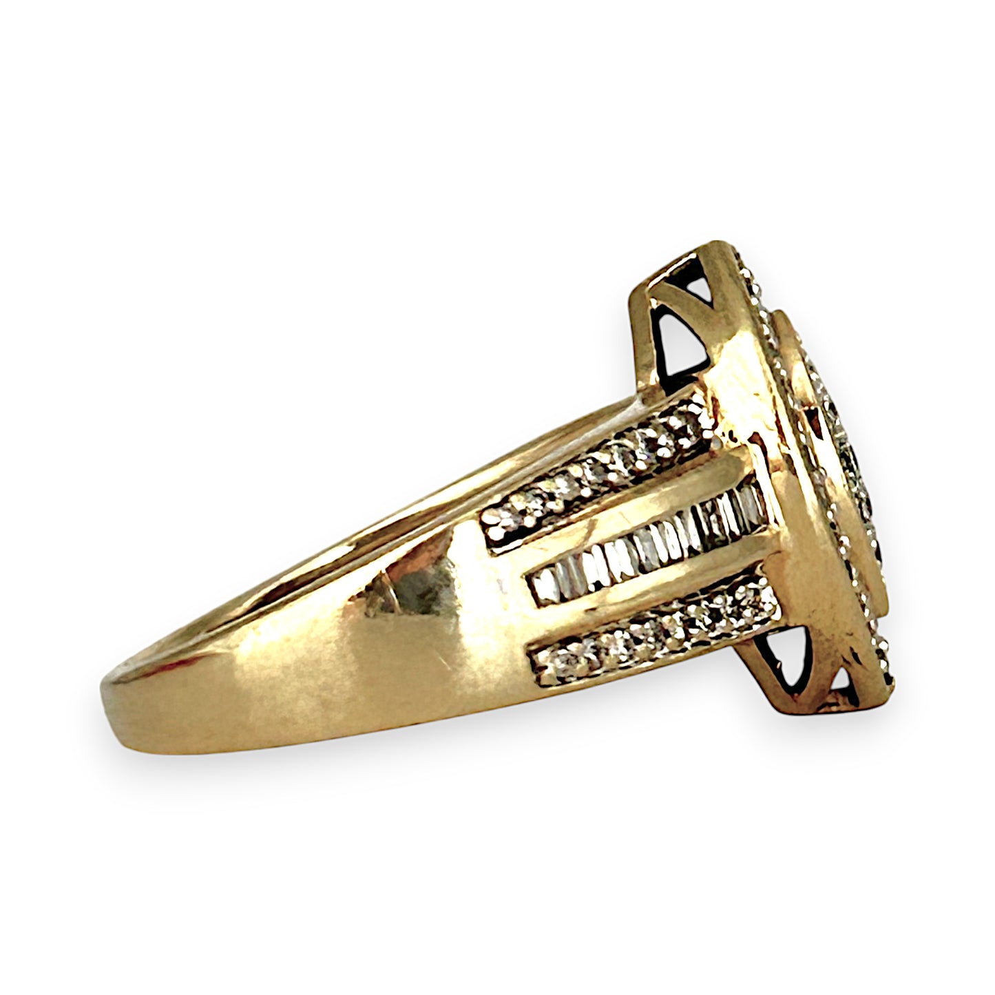 GOLD DEAL | FLASH SALE 9ct (9K) Gold Marquise Diamond Ring TDW 0.50ct Valuation $1,950