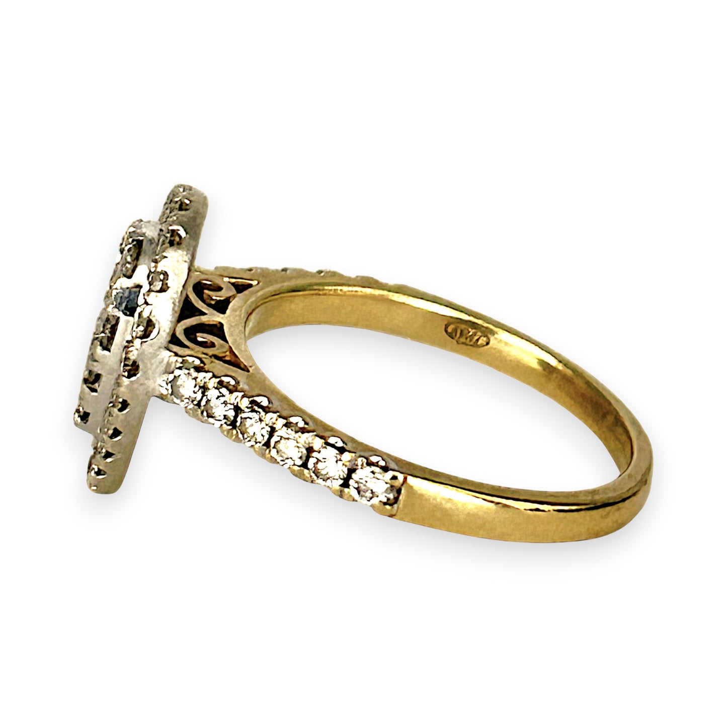 GOLD DEAL | FLASH SALE 9ct (9K) Gold Teardrop Elegance Diamond Ring TDW 0.85ct Valuation $3,600