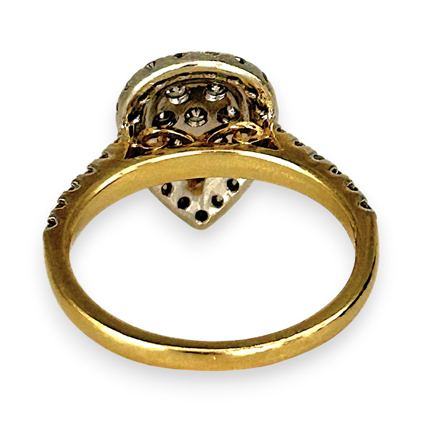 GOLD DEAL | FLASH SALE 9ct (9K) Gold Teardrop Elegance Diamond Ring TDW 0.85ct Valuation $3,600