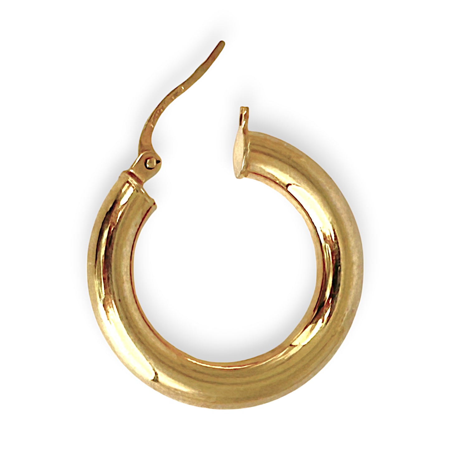 GOLD DEAL | 9K Gold 3.8X22.6mm Verona Polished Hoop Earrings