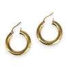 GOLD DEAL | 9K Gold 3.8X22.6mm Verona Polished Hoop Earrings