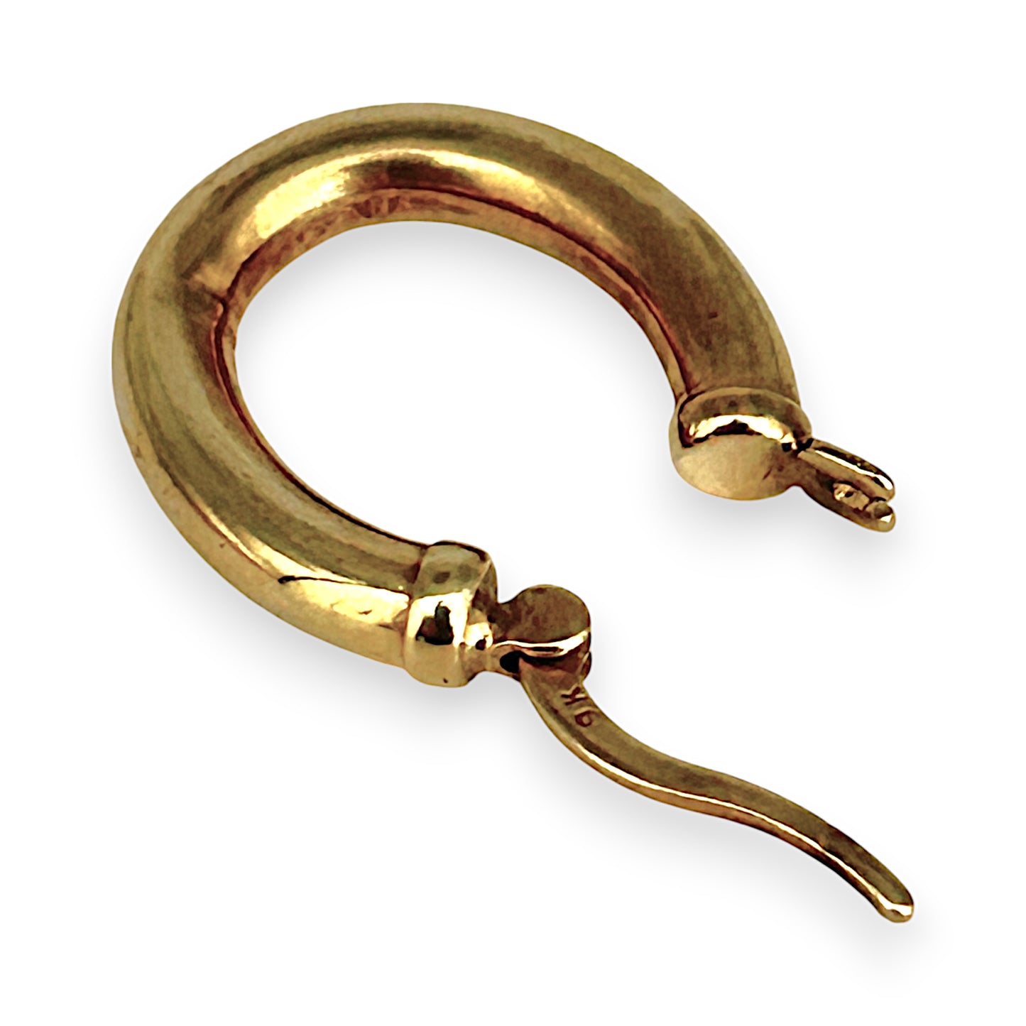 GOLD DEAL | 9K Gold Lustre Oval Loops Hoop Earrings