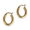 GOLD DEAL | 9K Gold Lustre Oval Loops Hoop Earrings