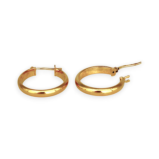 GOLD DEAL | 9ct (9K) Gold Slim Orbit Hoop Earrings 17.8mm