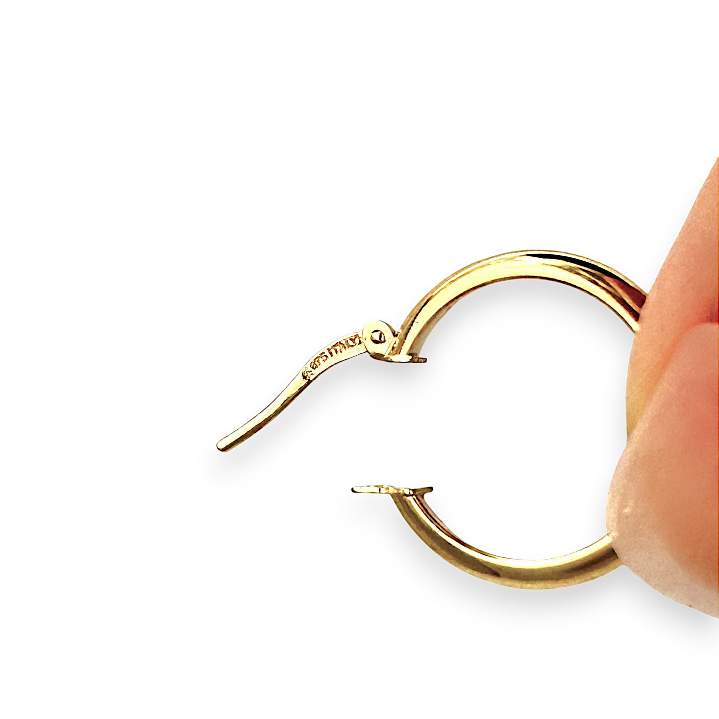 GOLD DEAL | 9ct (9K) Gold Slim Orbit Hoop Earrings 17.8mm
