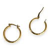 GOLD DEAL | 9ct (9K) Gold Slim Orbit Hoop Earrings 17.8mm