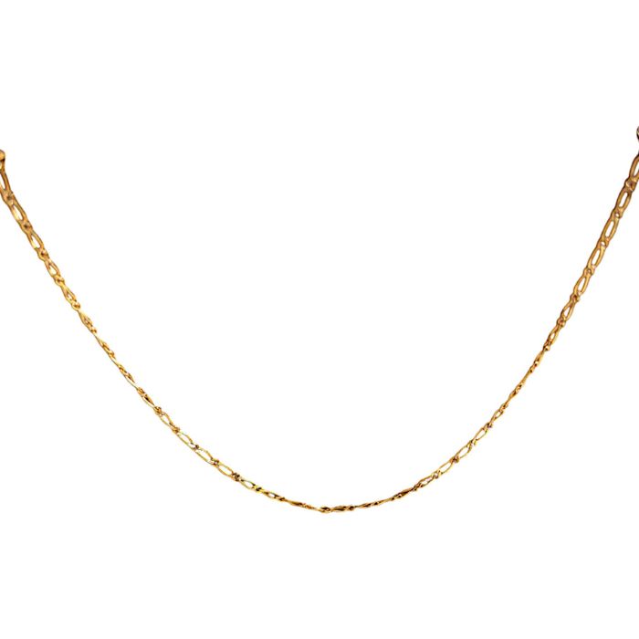 Elegant 9ct Gold Figaro 1-1 Chain