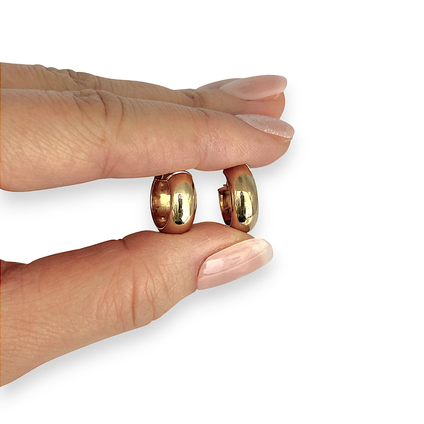GOLD DEAL | 9ct (9K) Gold Wide Orbit Hoop Earrings