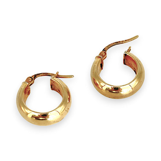 GOLD DEAL | 9ct (9K) Gold Wide Orbit Hoop Earrings