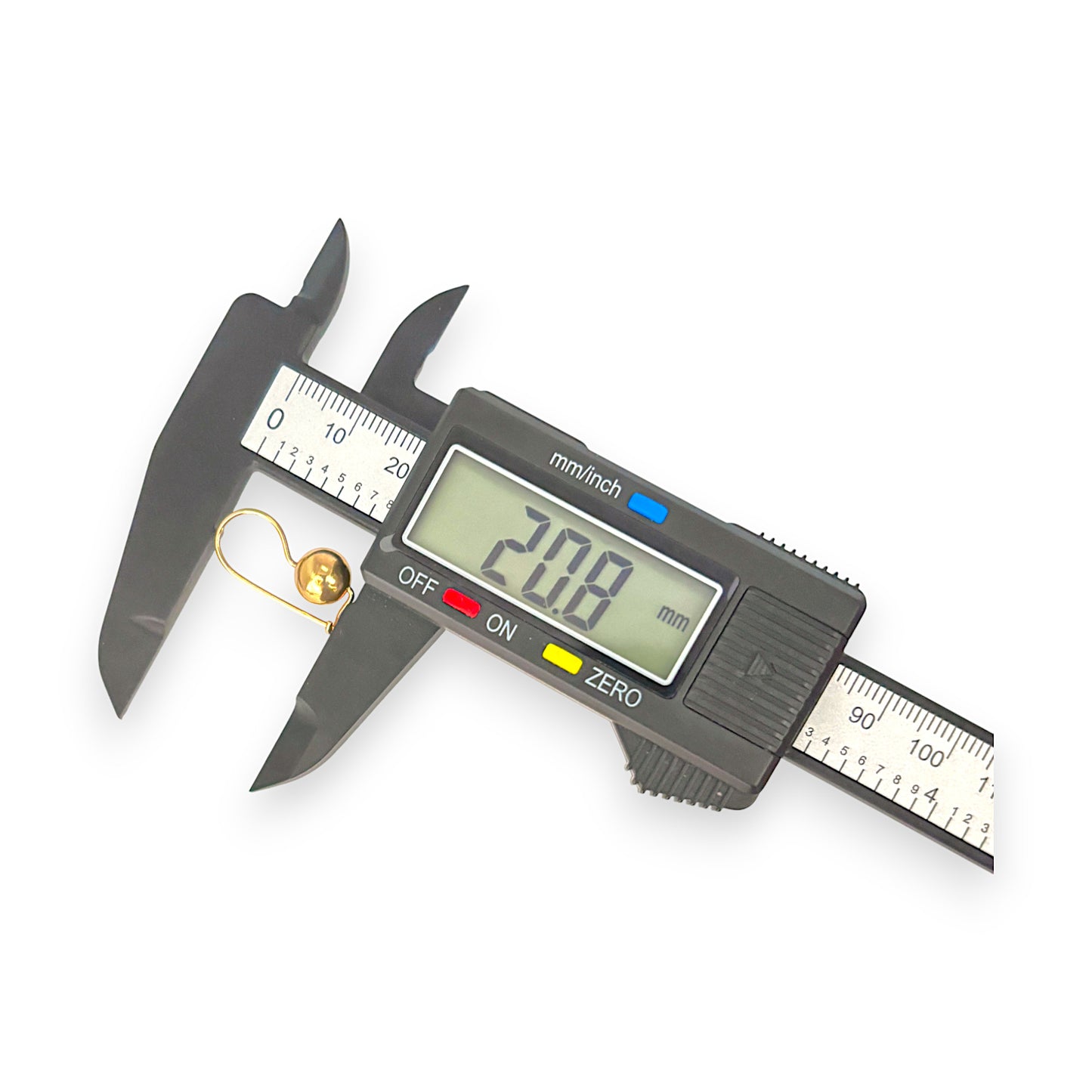 9ct Gold 8mm Ball Drop Earrings. R # 701