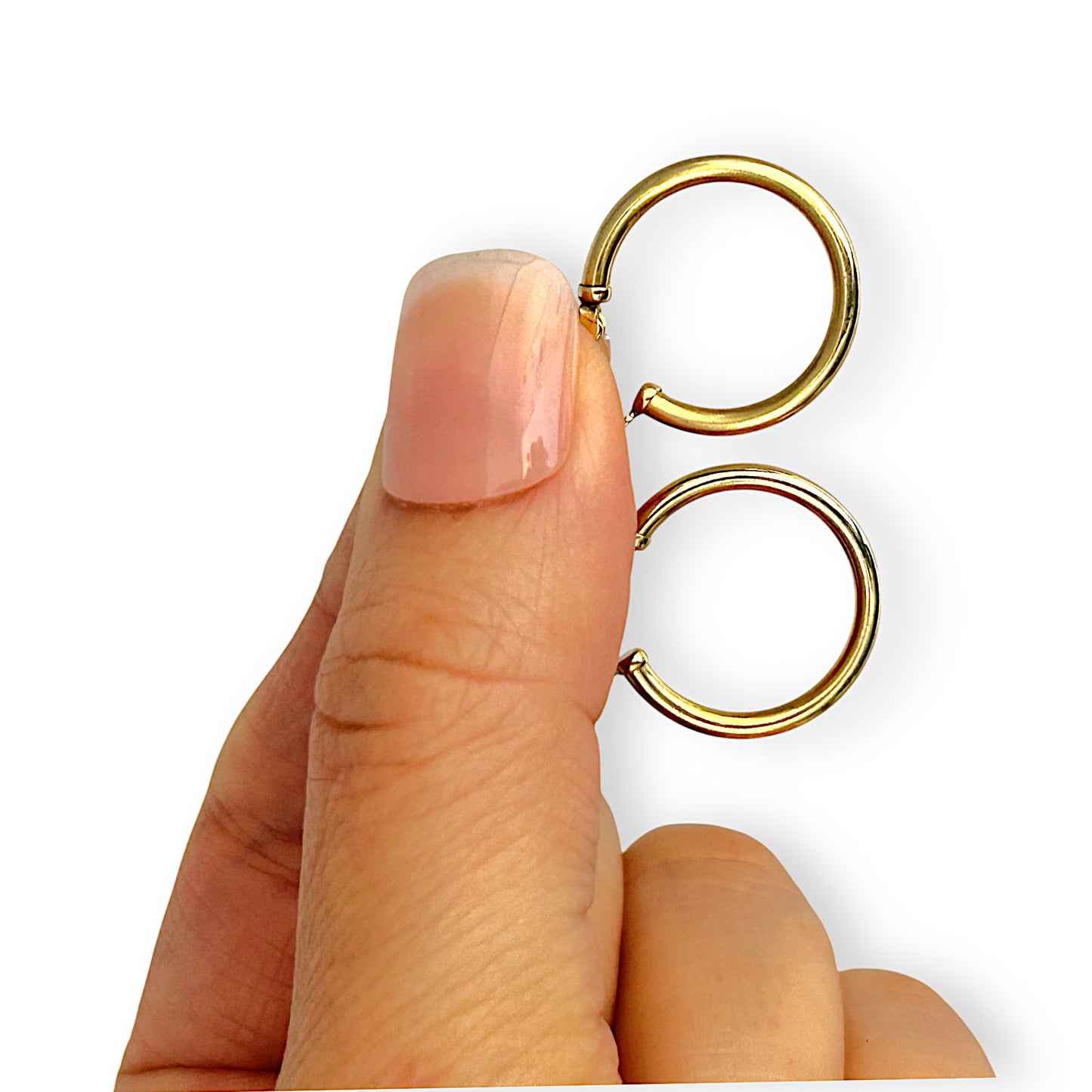 GOLD DEAL | 9ct (9K) Gold Classic Elegant Round Hoop Earrings