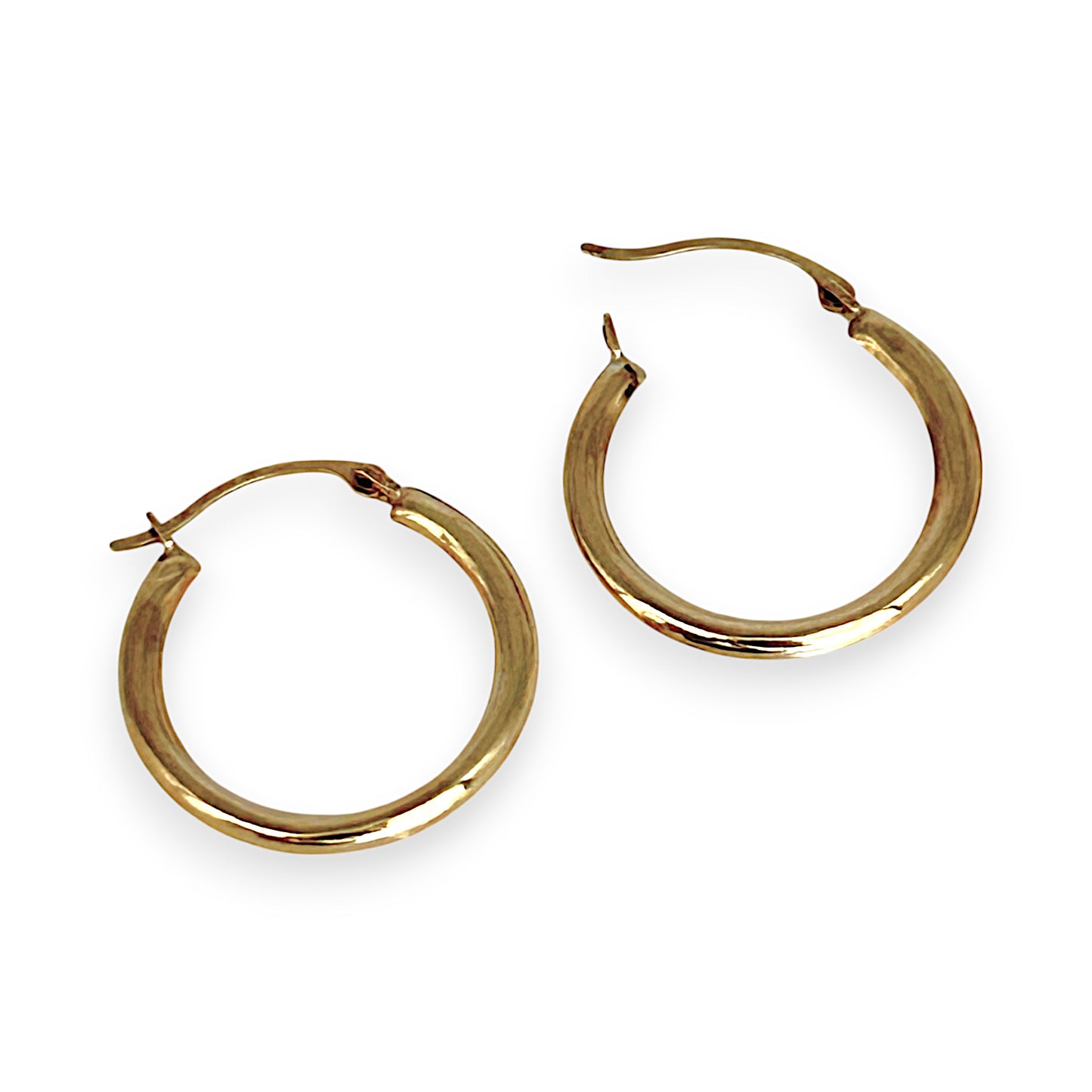 GOLD DEAL | 9K Gold Cushion Rounds Hoop Earrings