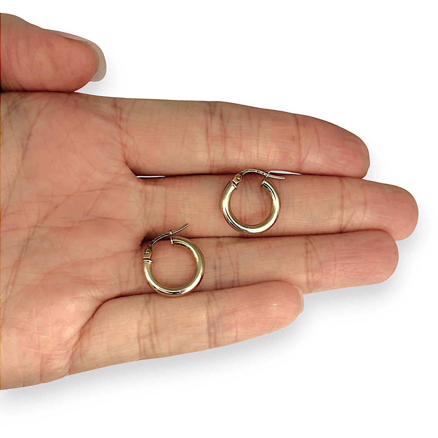 GOLD DEAL | 9K Gold Halo Hoop Earrings