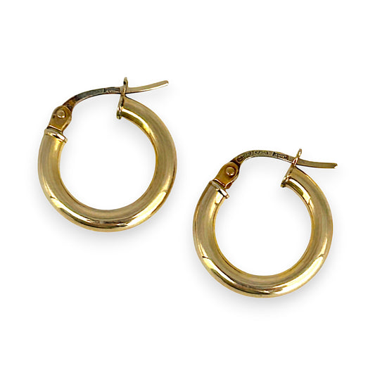 GOLD DEAL | 9K Gold Halo Hoop Earrings