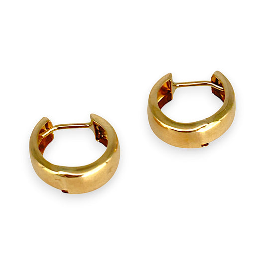 GOLD DEAL | 9K Gold Essential Huggie Hoop Earrings. 11.8mm