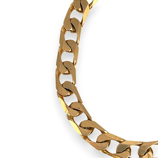 GOLD DEAL | 9ct (9K) Gold Refined Edge Curb Bracelet Length 20cm