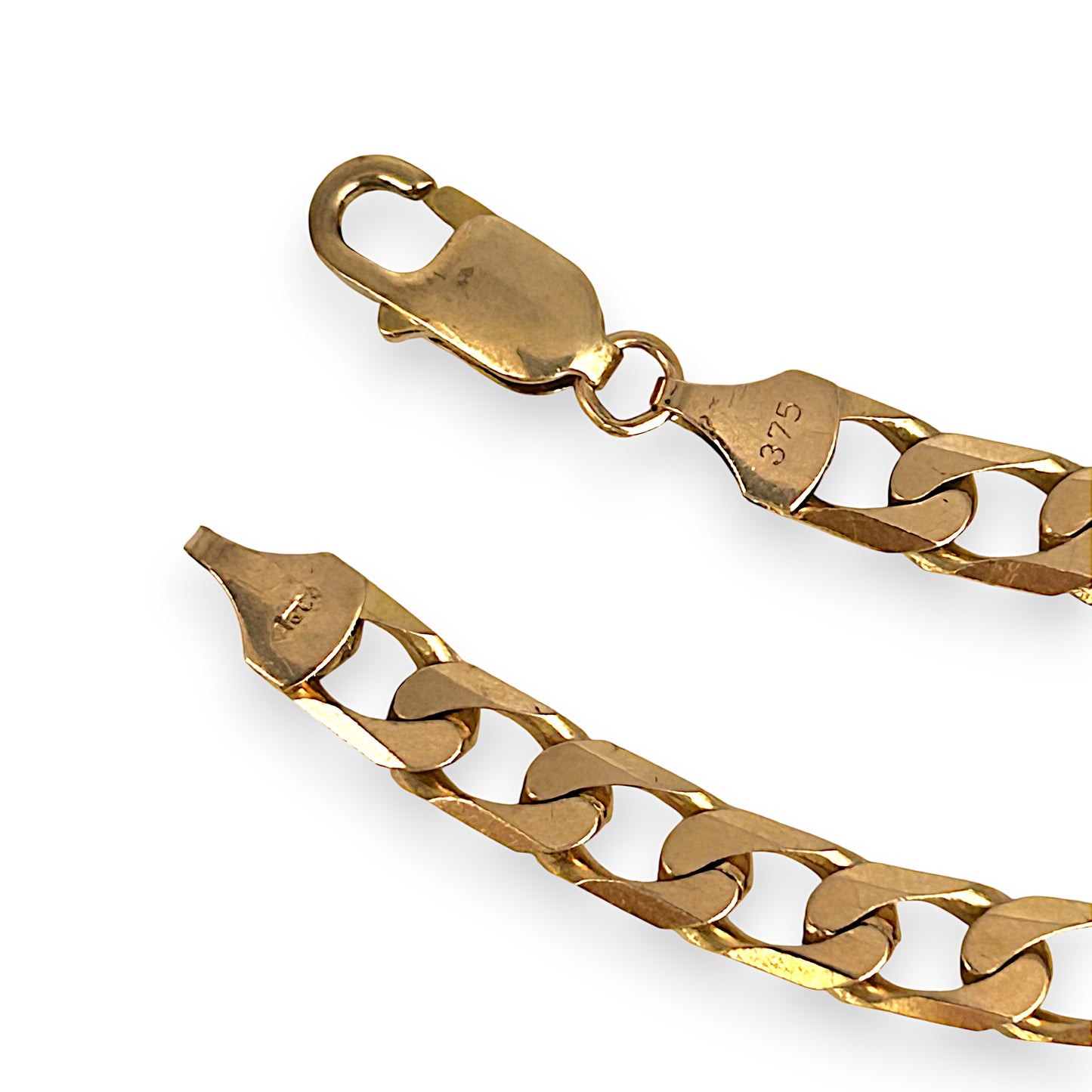 GOLD DEAL | 9ct (9K) Gold Refined Edge Curb Bracelet Length 20cm