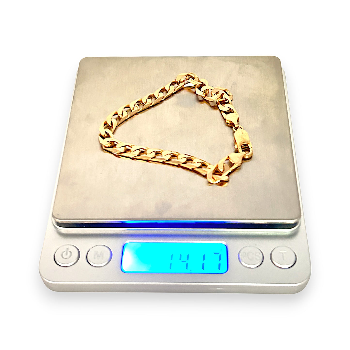GOLD DEAL | 9ct (9K) Gold Refined Edge Curb Bracelet Length 20cm
