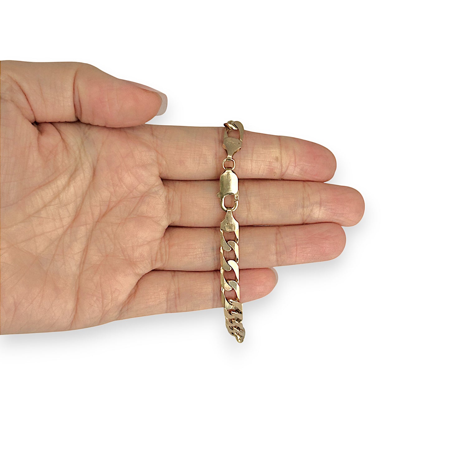 GOLD DEAL | 9ct (9K) Gold Refined Edge Curb Bracelet Length 20cm