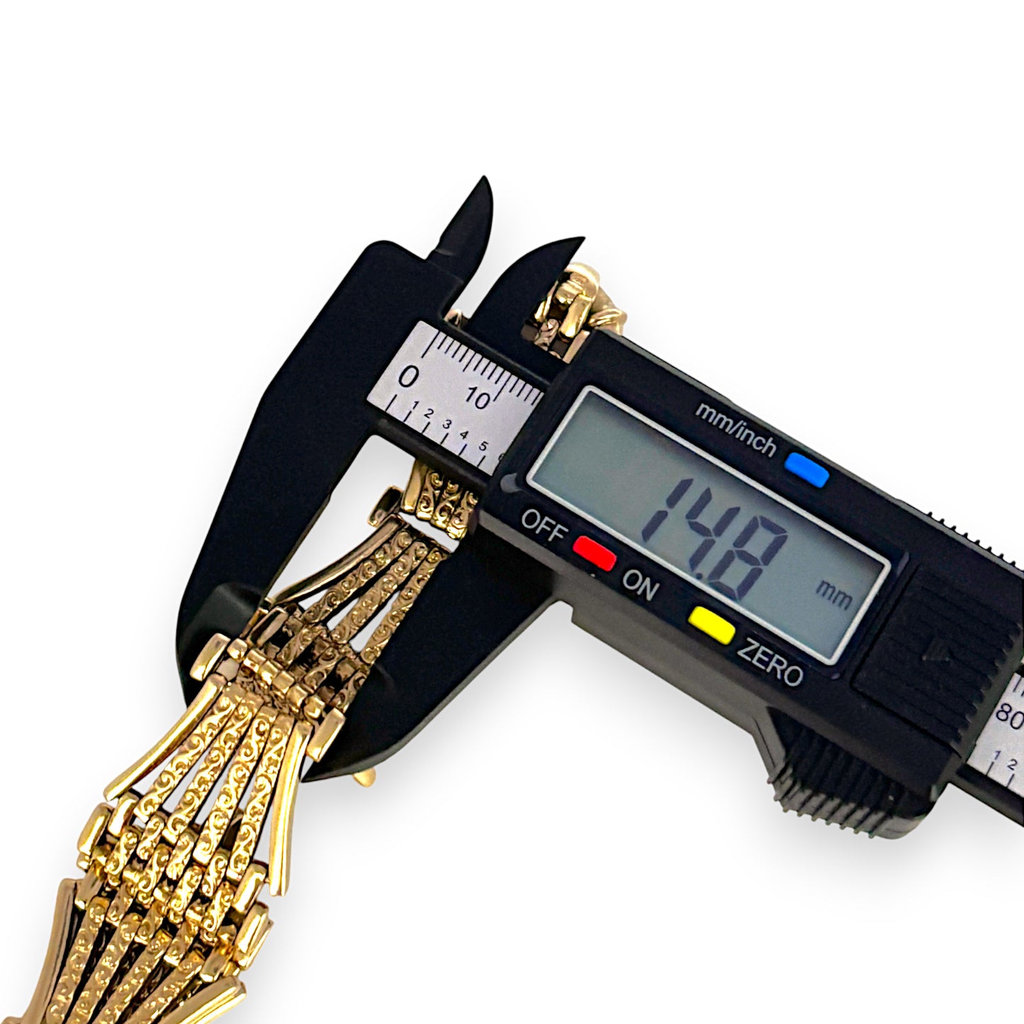 GOLD DEAL | FLASH SALE 9ct Gold Bar Gate Bracelet 51.63g Valuation $9,550