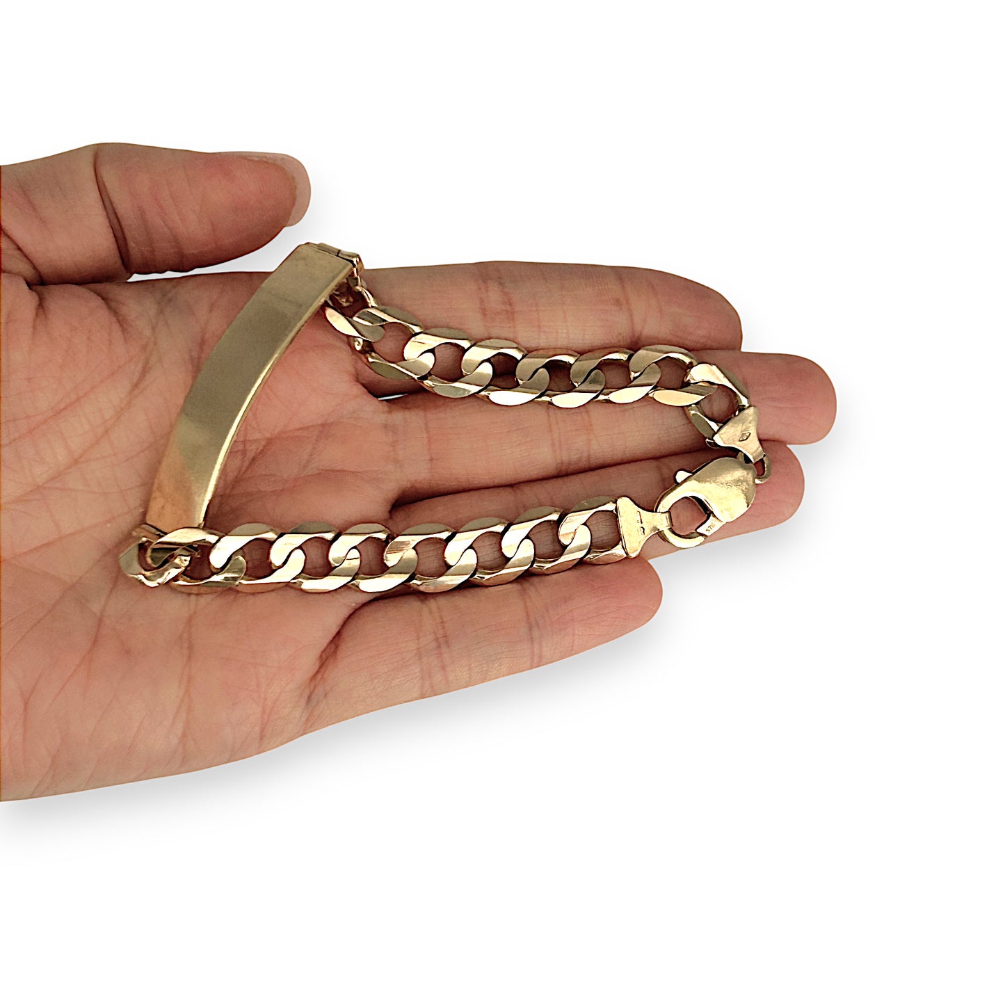 GOLD DEAL | 9K Gold ID Curb Bracelet Length 23cm Valuation $7,300