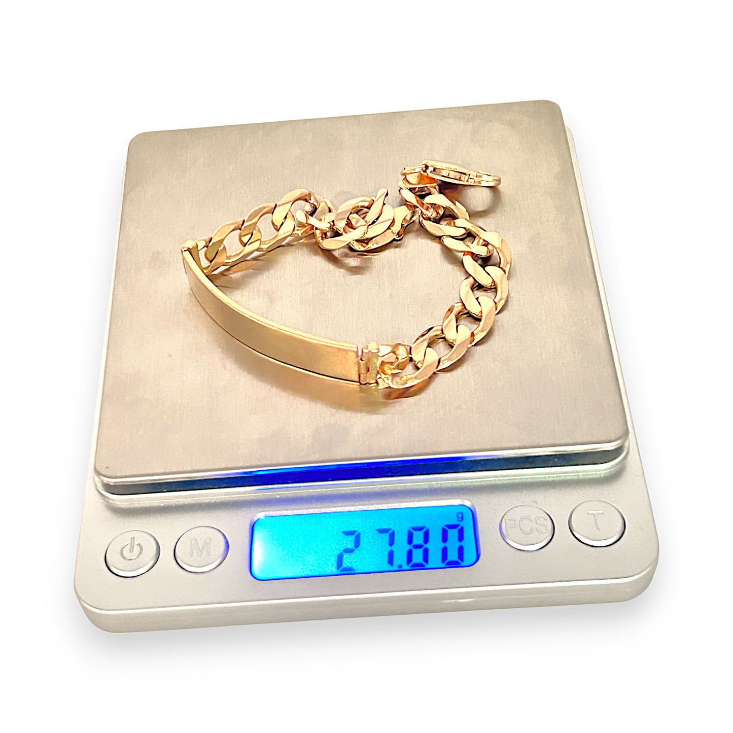 GOLD DEAL | 9K Gold ID Curb Bracelet Length 23cm Valuation $7,300
