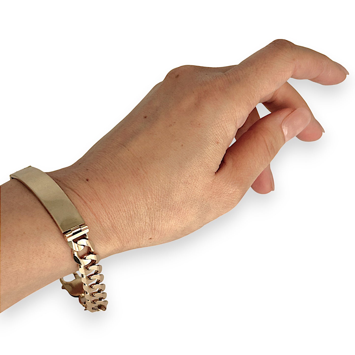 GOLD DEAL | 9K Gold ID Curb Bracelet Length 23cm Valuation $7,300