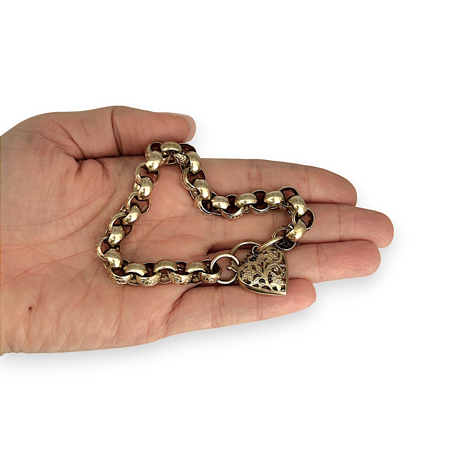 GOLD DEAL | FLASH SALE 9ct (9K) Gold Vintage Estate Day & Night Belcher Bracelet 21cm Valuation $5,900