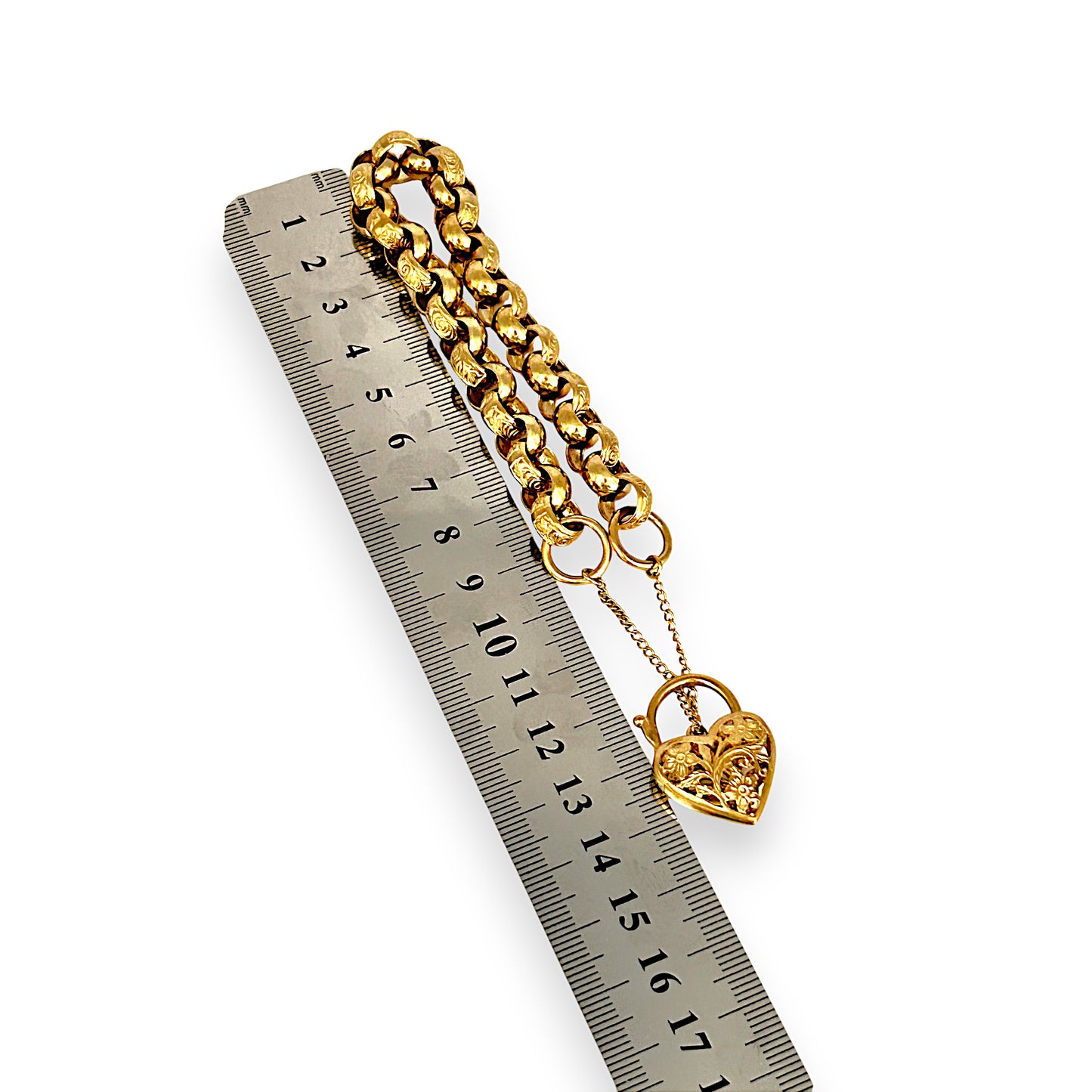 GOLD DEAL | FLASH SALE 9ct (9K) Gold Vintage Estate Day & Night Belcher Bracelet 21cm Valuation $5,900