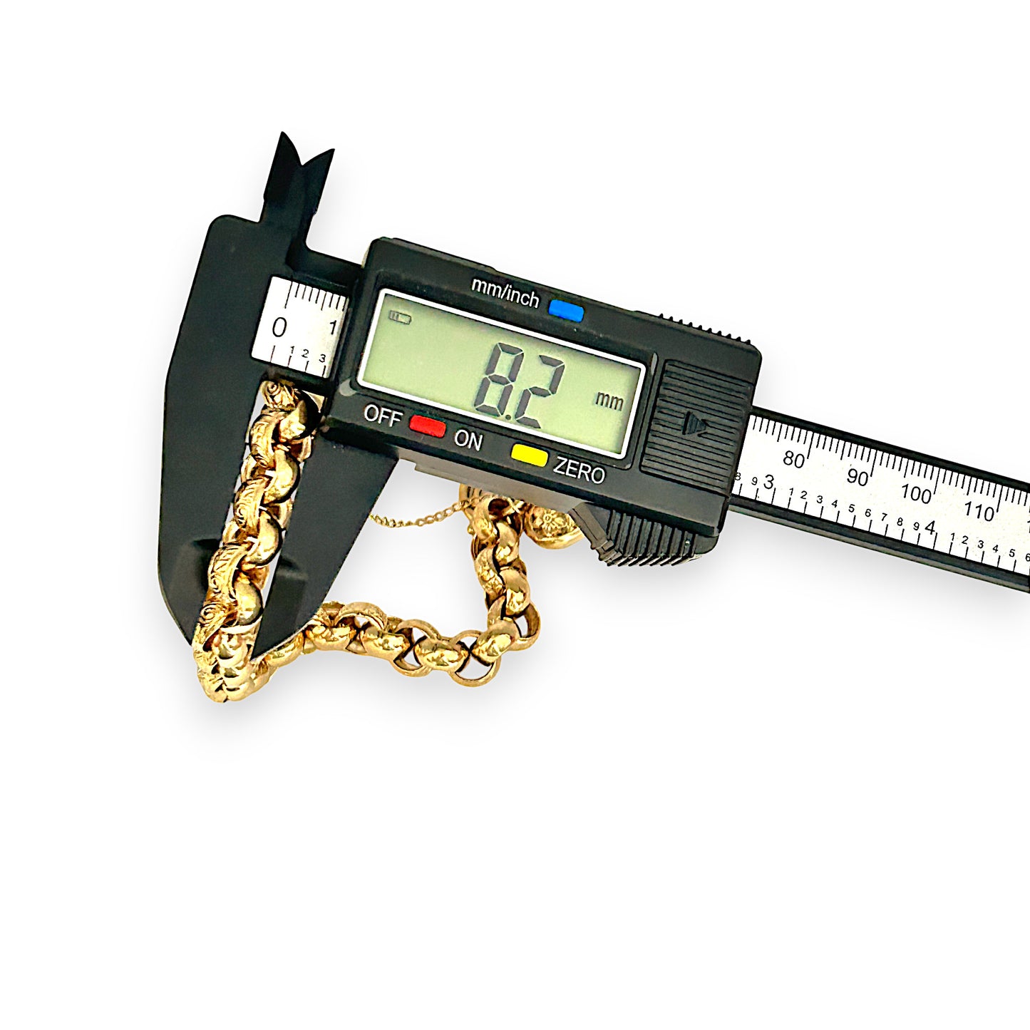 GOLD DEAL | FLASH SALE 9ct (9K) Gold Vintage Estate Day & Night Belcher Bracelet 21cm Valuation $5,900