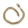 GOLD DEAL | 9ct (9K) Gold Urban Edge Round Curb Bracelet Length 22cm