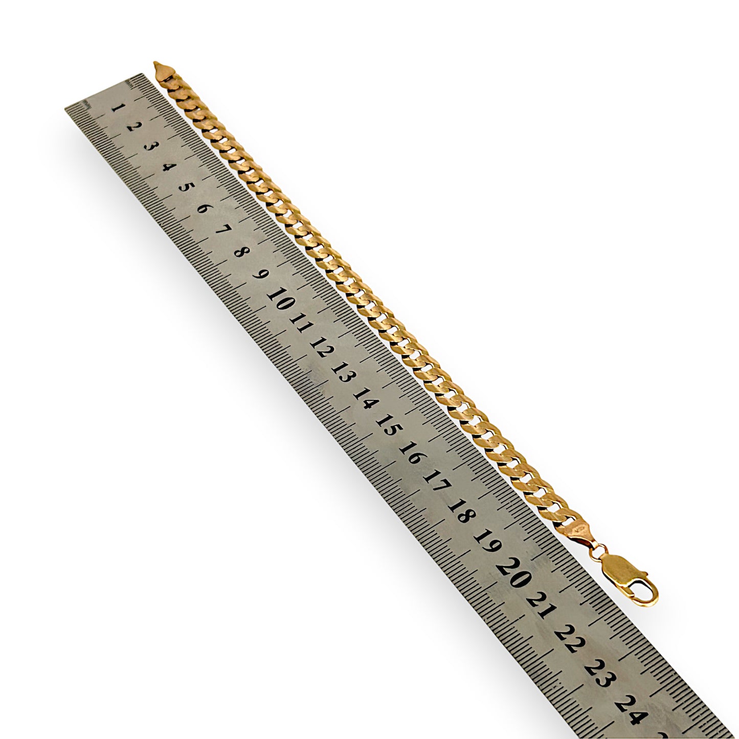 GOLD DEAL | 9ct (9K) Gold Urban Edge Round Curb Bracelet Length 22cm