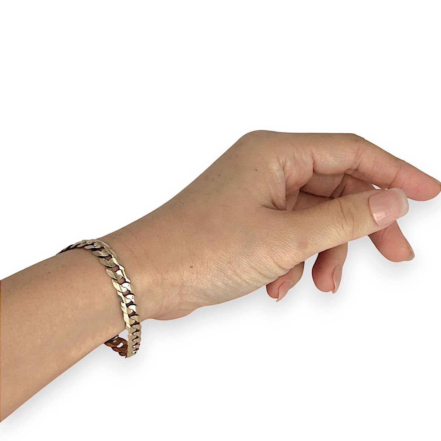 GOLD DEAL | 9ct (9K) Gold Urban Edge Round Curb Bracelet Length 22cm