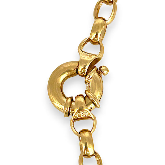 GOLD DEAL | 9K Gold Timeless Classic Belcher Bracelet Length 19cm Valuation $2,600