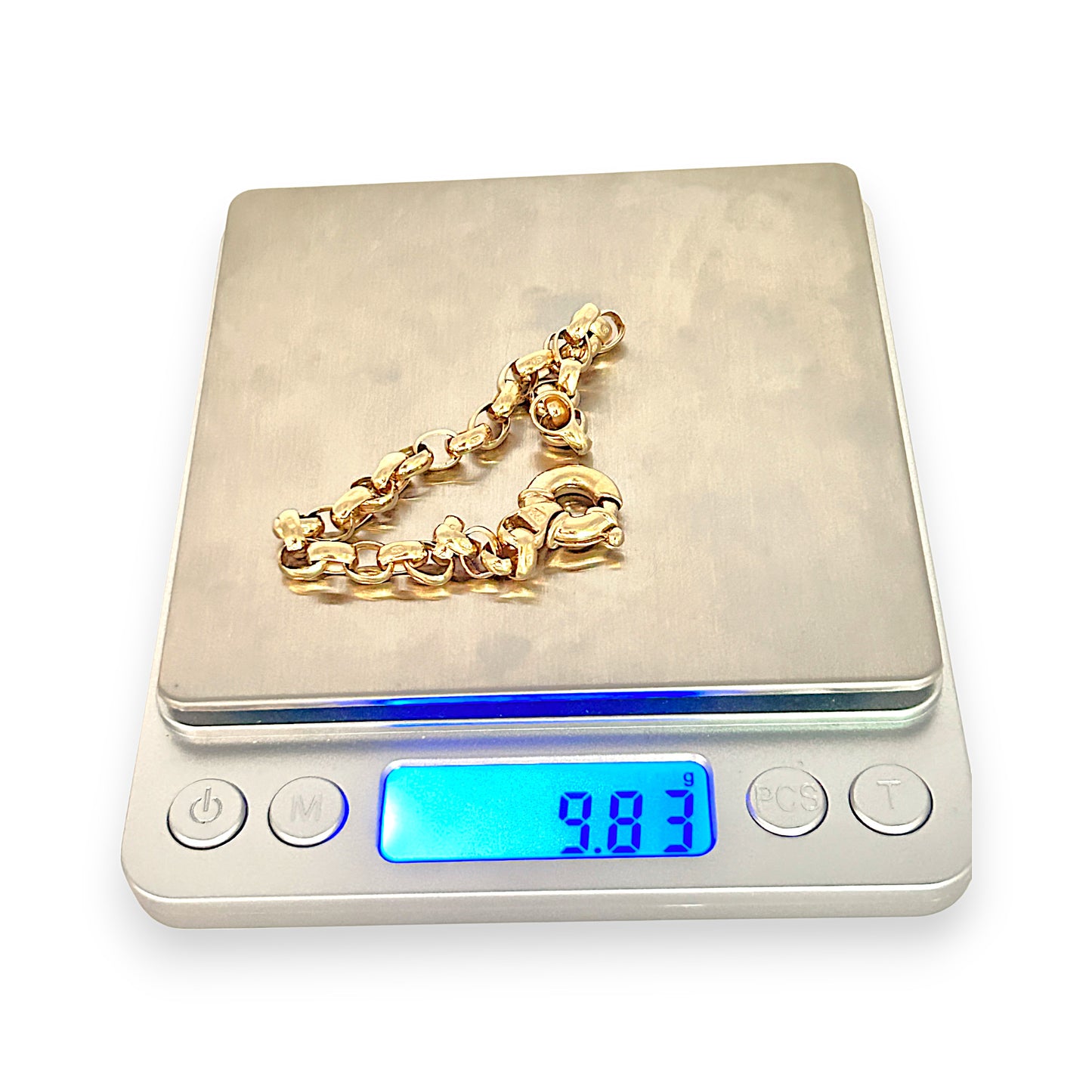 GOLD DEAL | 9K Gold Timeless Classic Belcher Bracelet Length 19cm Valuation $2,600