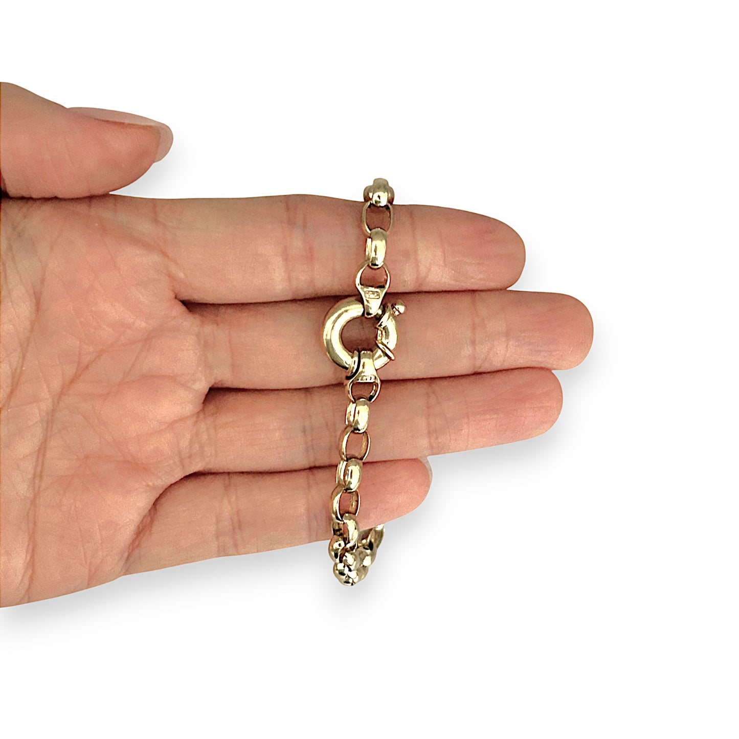 GOLD DEAL | 9K Gold Timeless Classic Belcher Bracelet Length 19cm Valuation $2,600