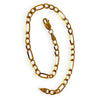 GOLD DEAL | 9ct Gold Figaro Flat Bracelet Length 21cm