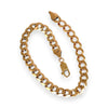 GOLD DEAL | 9ct (9K) Gold Rounded Curb Flat Link Bracelet 25cm