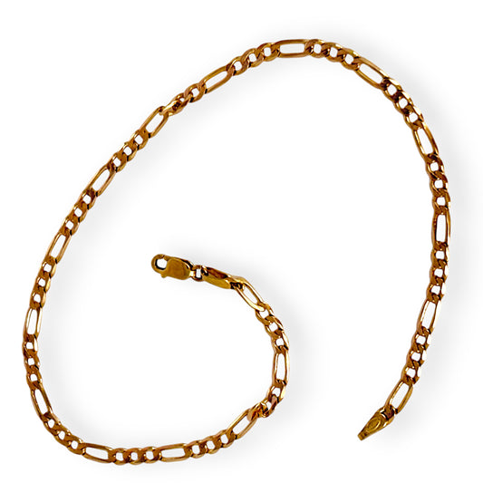 GOLD DEAL | 9ct Gold Unoaerre Figaro Bracelet Length 25cm