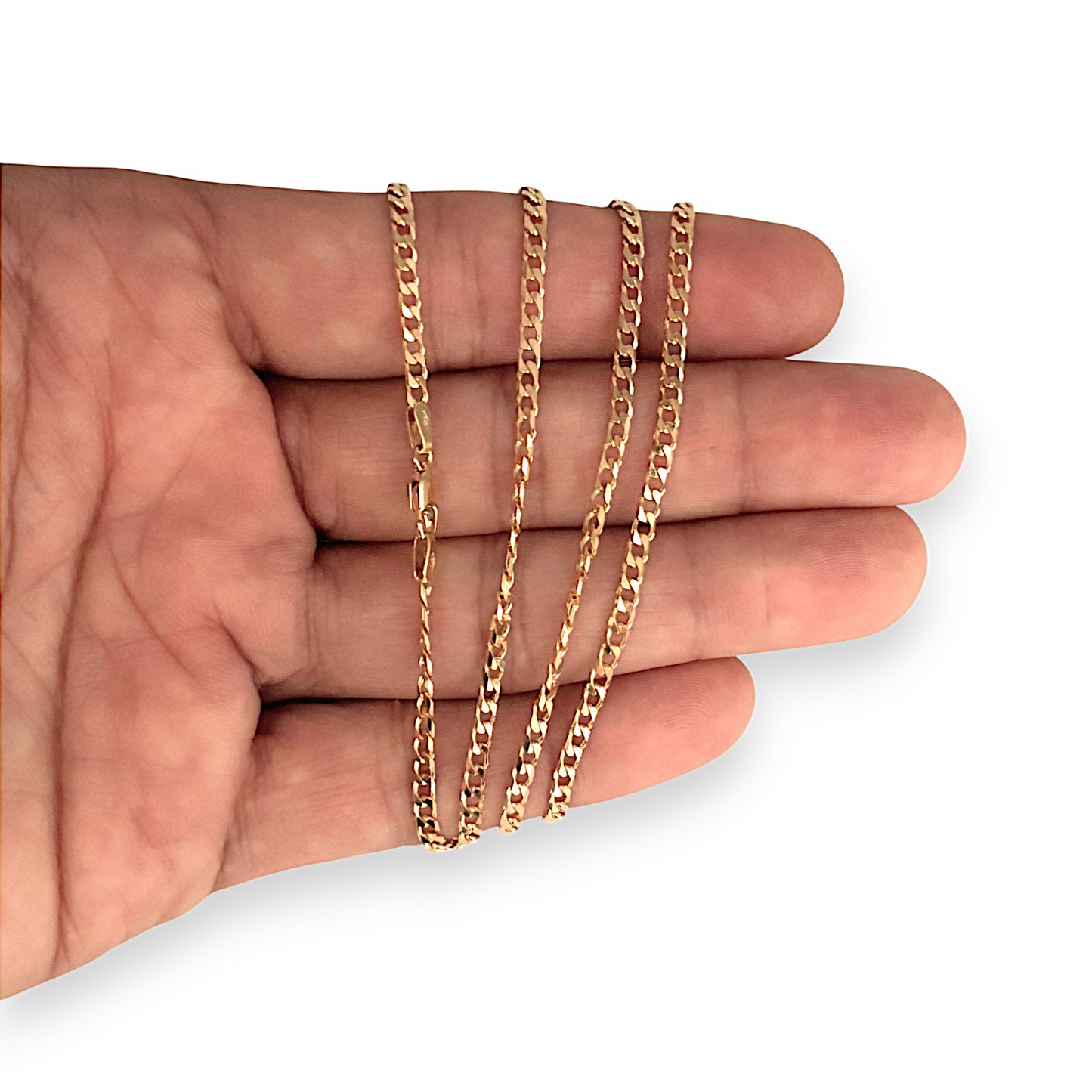 GOLD DEAL | 9ct (9K) Gold Refurbished 70cm Sleek Link Curb Chain