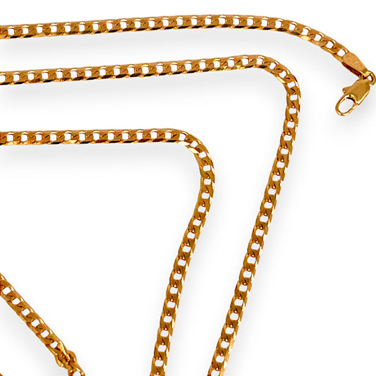 GOLD DEAL | 9ct (9K) Gold Refurbished 70cm Sleek Link Curb Chain